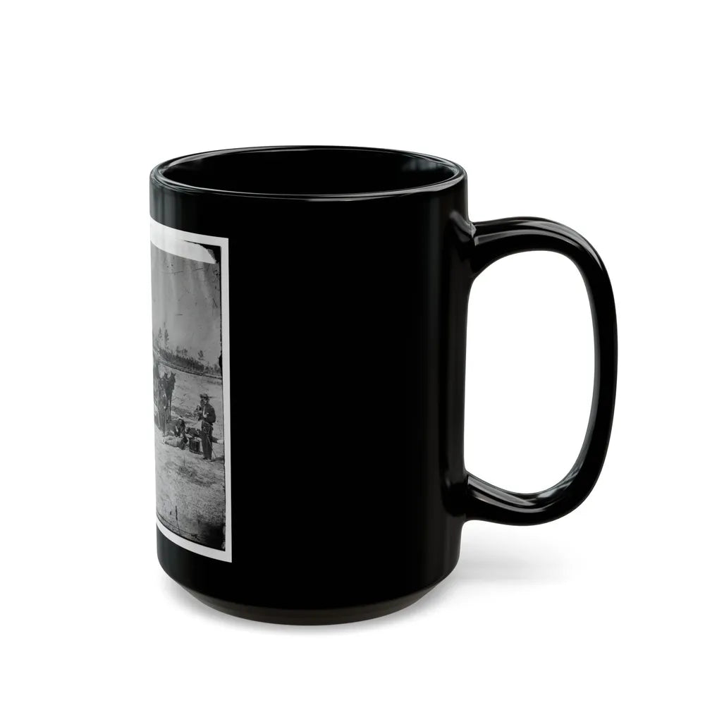 Ambulance Corps. Method Of Removing Wounded From The Field (U.S. Civil War) Black Coffee Mug-Go Mug Yourself