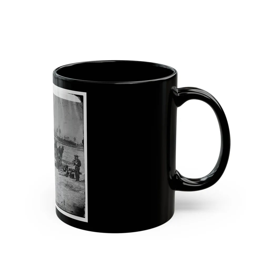 Ambulance Corps. Method Of Removing Wounded From The Field (U.S. Civil War) Black Coffee Mug-Go Mug Yourself