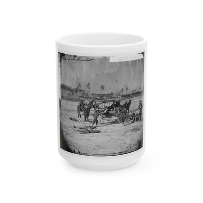 Ambulance Corps. Method Of Removing Wounded From The Field (U.S. Civil War) White Coffee Mug-15oz-Go Mug Yourself