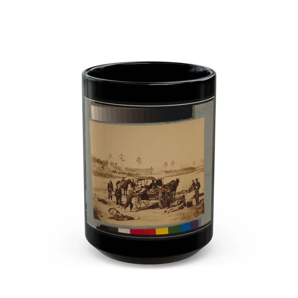 Ambulance Drill At Headquarters Army Of Potomac, Near Brandy Station, Va., March, 1864 (U.S. Civil War) Black Coffee Mug 15oz - Go Mug Yourself
