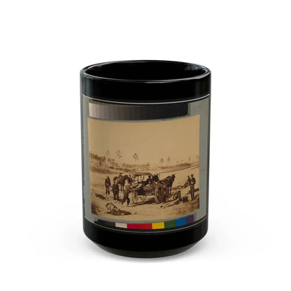 Ambulance Drill At Headquarters Army Of Potomac, Near Brandy Station, Va., March, 1864 (U.S. Civil War) Black Coffee Mug 15oz - Go Mug Yourself