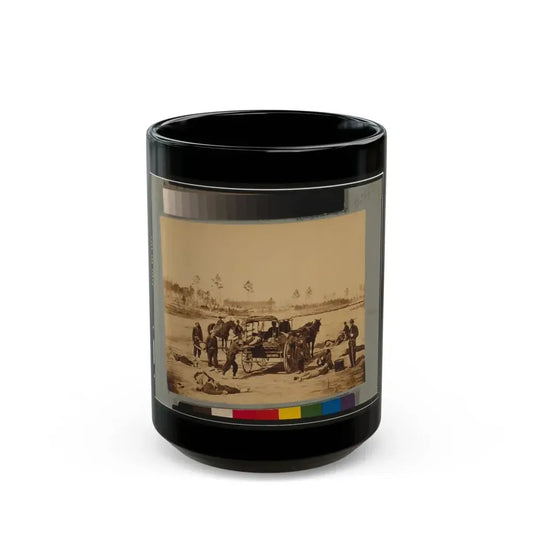 Ambulance Drill At Headquarters Army Of Potomac, Near Brandy Station, Va., March, 1864 (U.S. Civil War) Black Coffee Mug 15oz - Go Mug Yourself