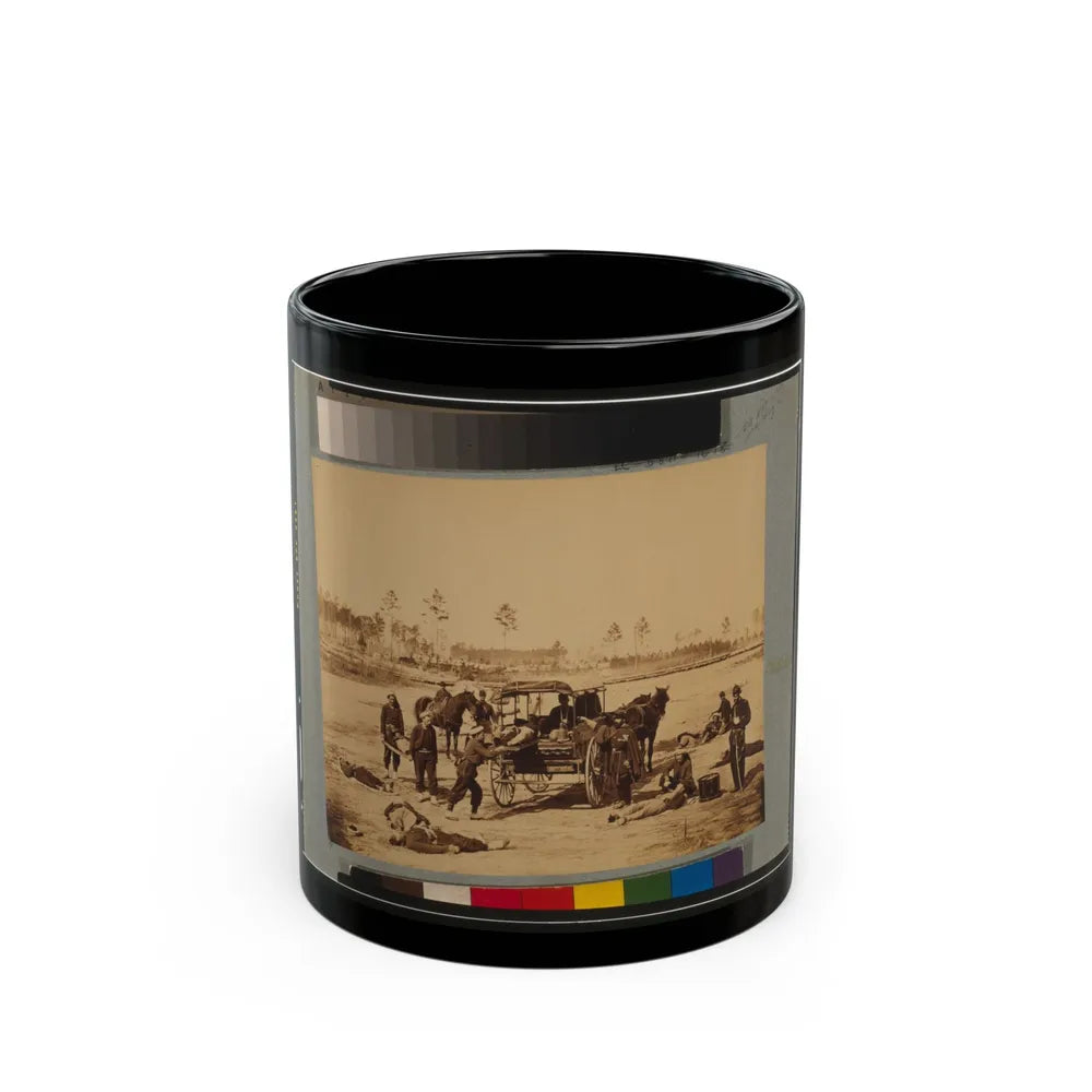 Ambulance Drill At Headquarters Army Of Potomac, Near Brandy Station, Va., March, 1864 (U.S. Civil War) Black Coffee Mug-11oz-Go Mug Yourself