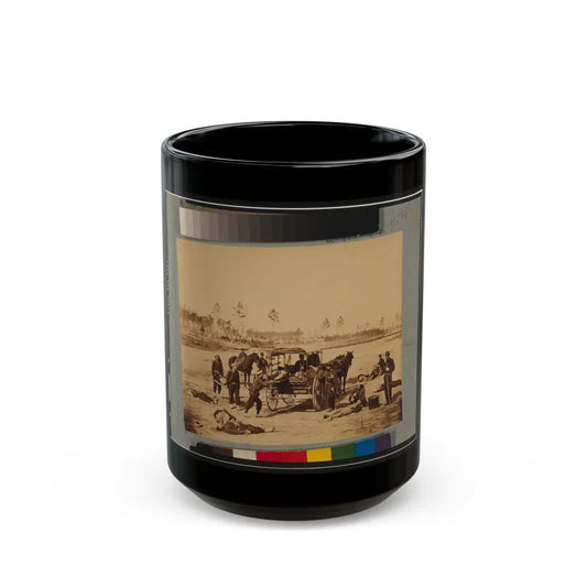 Ambulance Drill At Headquarters Army Of Potomac, Near Brandy Station, Va., March, 1864 (U.S. Civil War) Black Coffee Mug-15oz-Go Mug Yourself