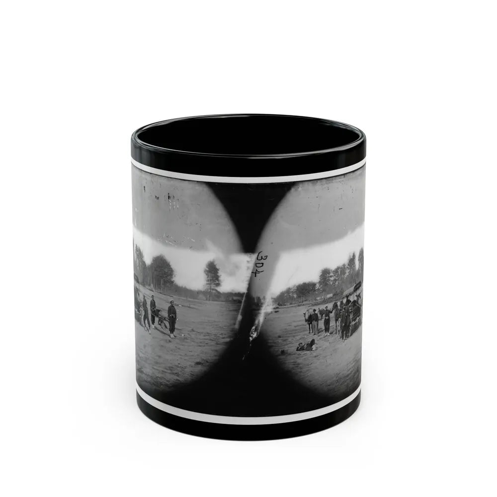 Ambulance Drill In The Field (U.S. Civil War) Black Coffee Mug-11oz-Go Mug Yourself