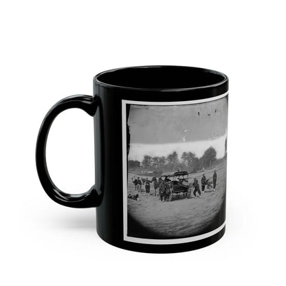 Ambulance Drill In The Field (U.S. Civil War) Black Coffee Mug-Go Mug Yourself