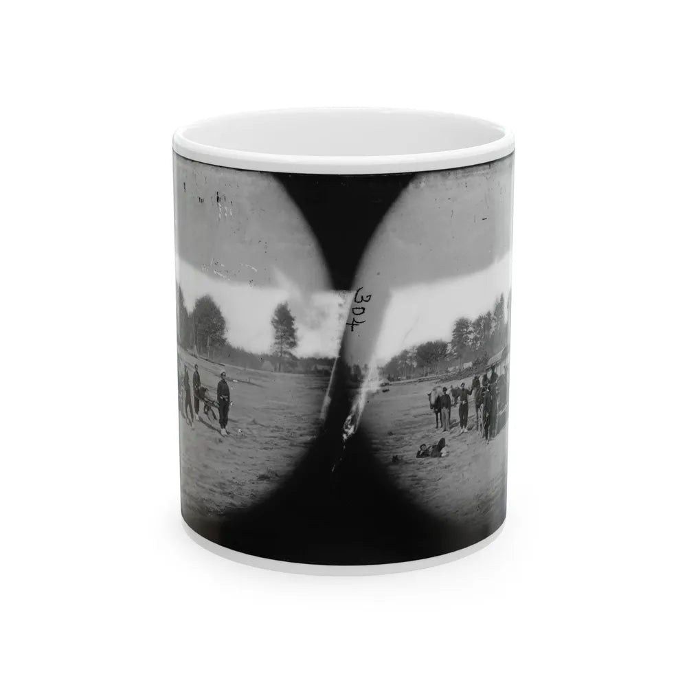 Ambulance Drill In The Field (U.S. Civil War) White Coffee Mug-11oz-Go Mug Yourself