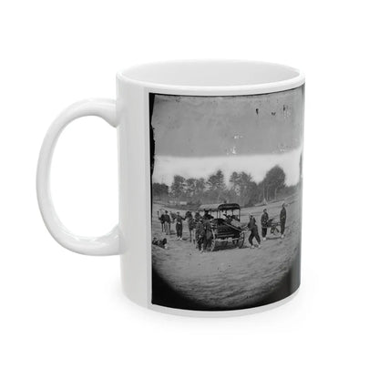 Ambulance Drill In The Field (U.S. Civil War) White Coffee Mug-Go Mug Yourself