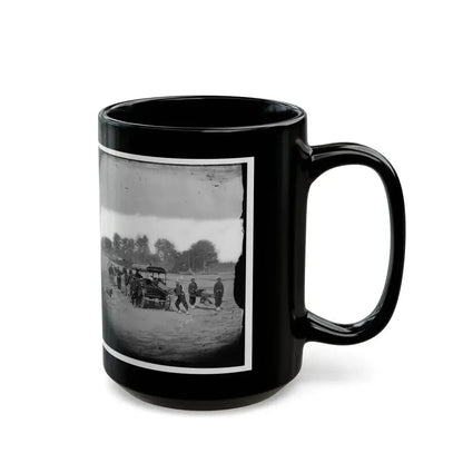 Ambulance Drill In The Field (U.S. Civil War) Black Coffee Mug - Go Mug Yourself