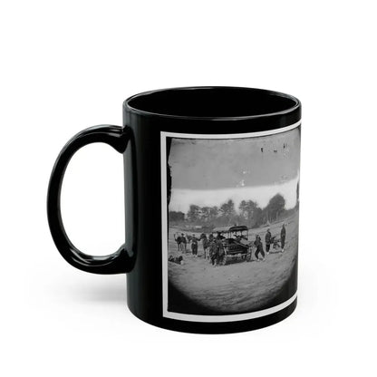 Ambulance Drill In The Field (U.S. Civil War) Black Coffee Mug - Go Mug Yourself