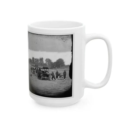 Ambulance Drill In The Field (U.S. Civil War) White Coffee Mug - Go Mug Yourself