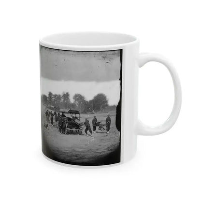 Ambulance Drill In The Field (U.S. Civil War) White Coffee Mug - Go Mug Yourself