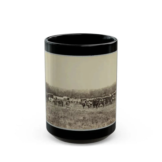 Ambulance Train, 1st Division, 2d Army Corps. (U.S. Civil War) Black Coffee Mug 15oz - Go Mug Yourself