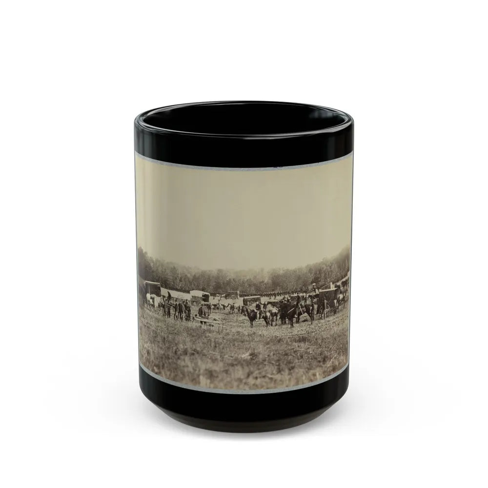 Ambulance Train, 1st Division, 2d Army Corps. (U.S. Civil War) Black Coffee Mug-15oz-Go Mug Yourself