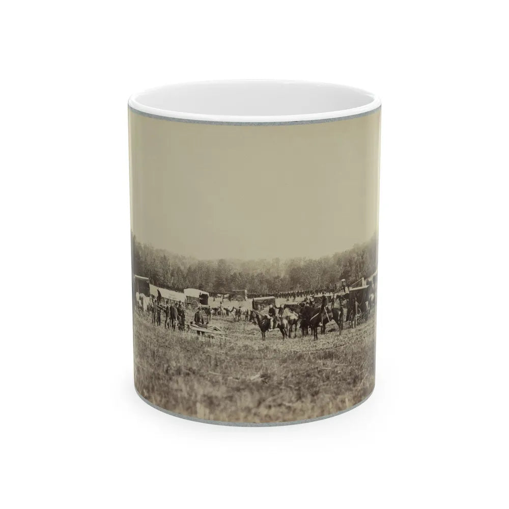 Ambulance Train, 1st Division, 2d Army Corps. (U.S. Civil War) White Coffee Mug-11oz-Go Mug Yourself