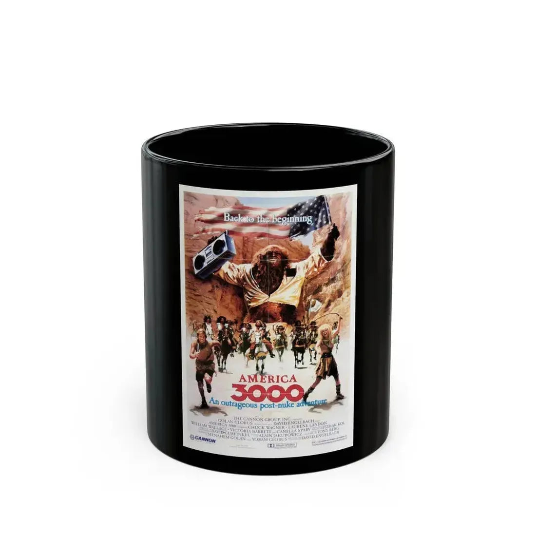 AMERICA 3000 1986 Movie Poster - Black Coffee Mug 11oz - Go Mug Yourself