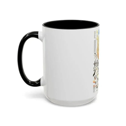 America - Bird Migration (1969) (Map) Accent Coffee Mug - Go Mug Yourself