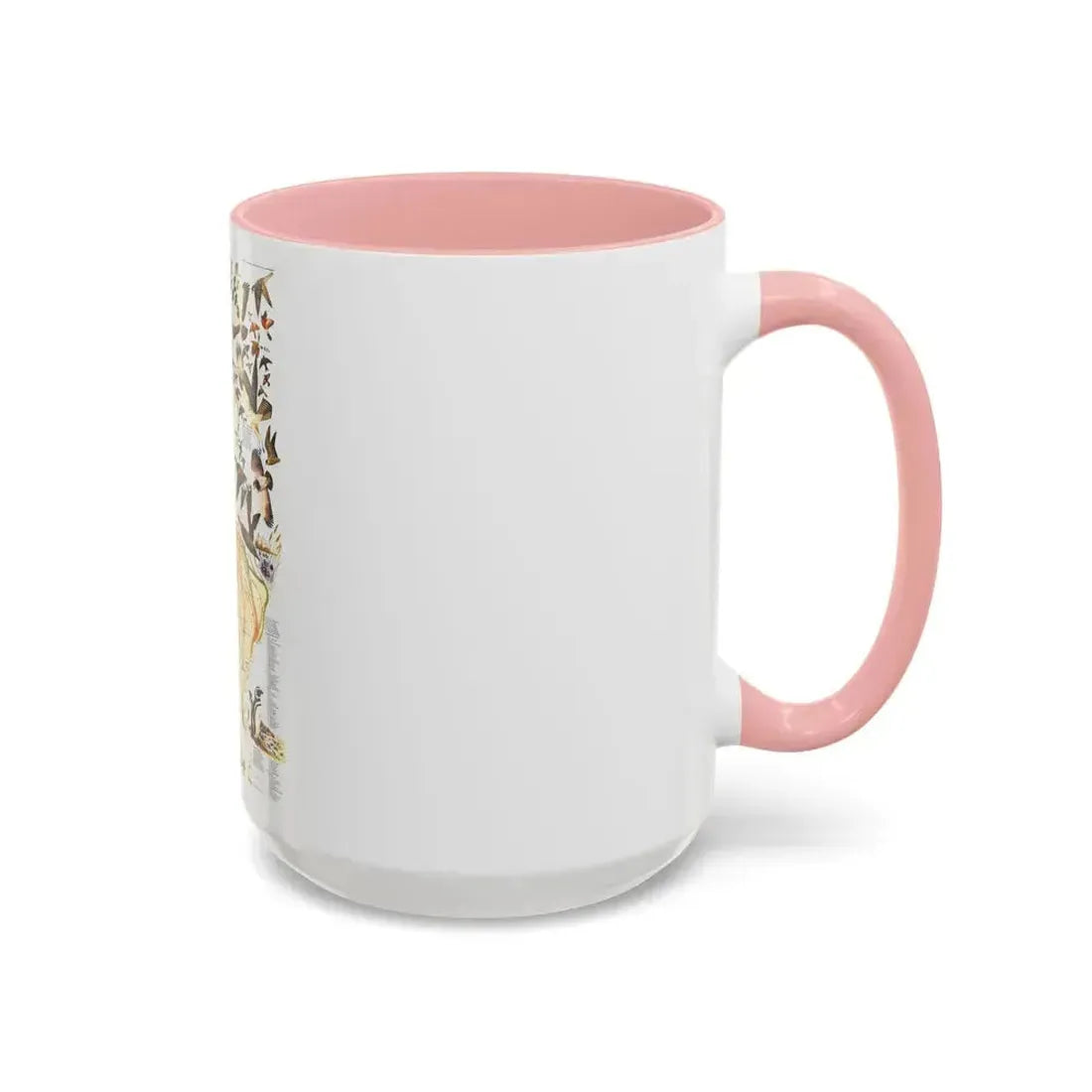 America - Bird Migration (1969) (Map) Accent Coffee Mug - Go Mug Yourself