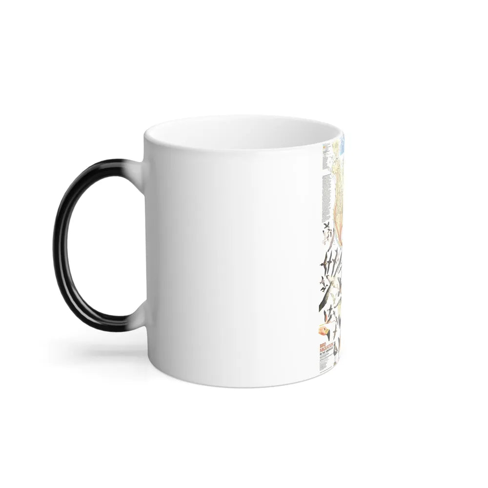 America - Bird Migration (1969) (Map) Color Changing Mug 11oz-Go Mug Yourself