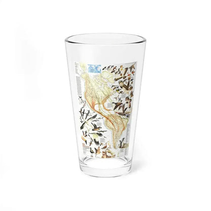 America - Bird Migration (1969) (Map) Pint Glass 16oz 16oz - Go Mug Yourself