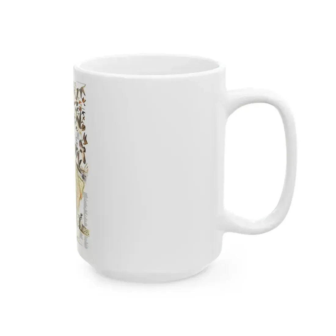 America - Bird Migration (1969) (Map) White Coffee Mug - Go Mug Yourself