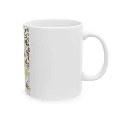 America - Bird Migration (1969) (Map) White Coffee Mug - Go Mug Yourself