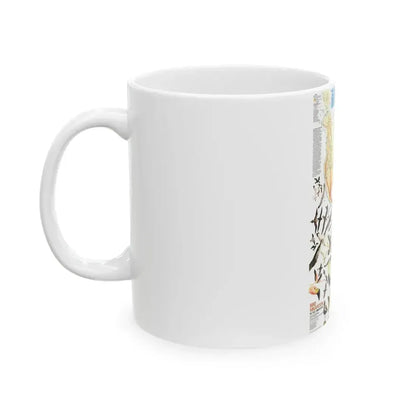 America - Bird Migration (1969) (Map) White Coffee Mug - Go Mug Yourself