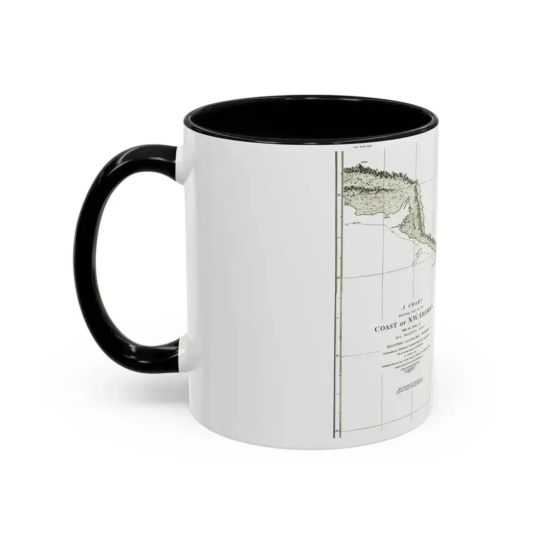 America - NorthWest Coast (1898) (Map) Accent Coffee Mug - Go Mug Yourself
