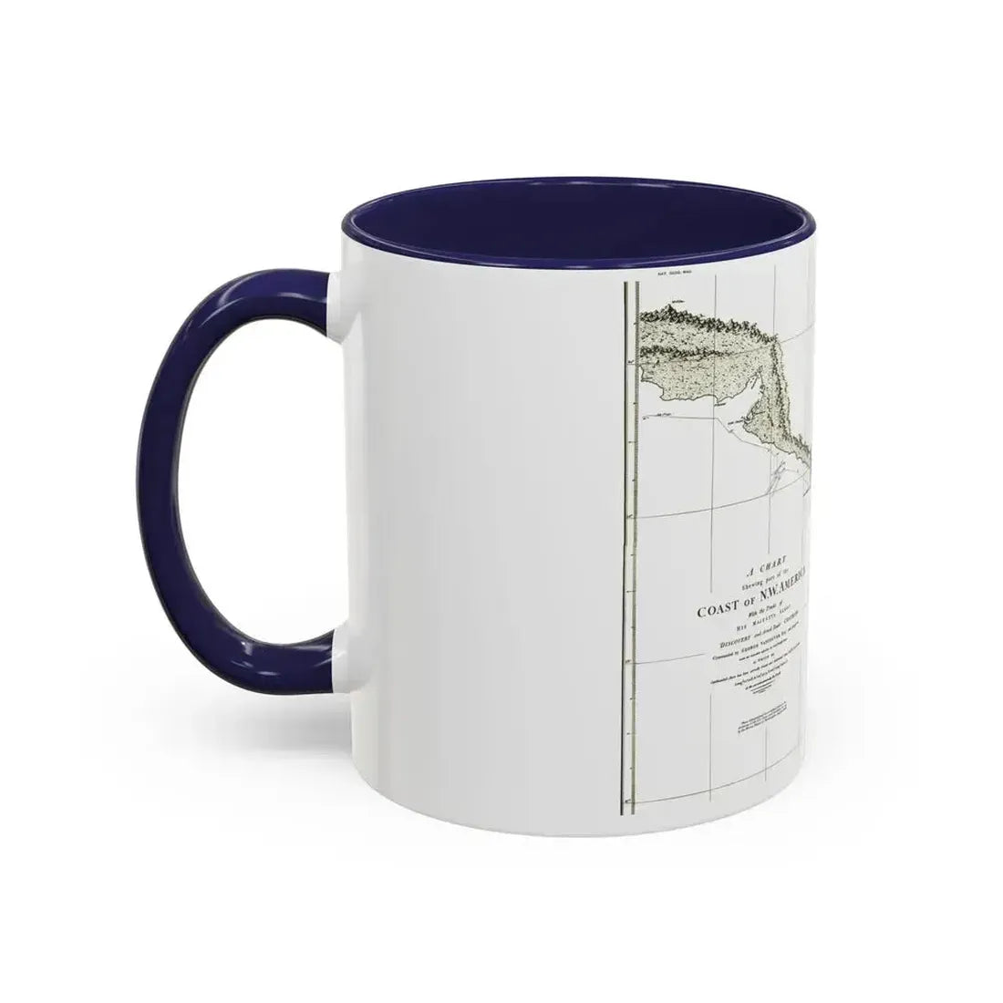 America - NorthWest Coast (1898) (Map) Accent Coffee Mug - Go Mug Yourself