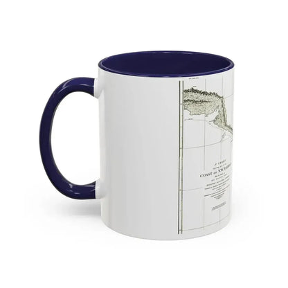 America - NorthWest Coast (1898) (Map) Accent Coffee Mug - Go Mug Yourself