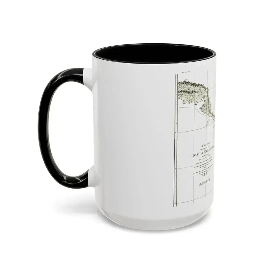 America - NorthWest Coast (1898) (Map) Accent Coffee Mug - Go Mug Yourself