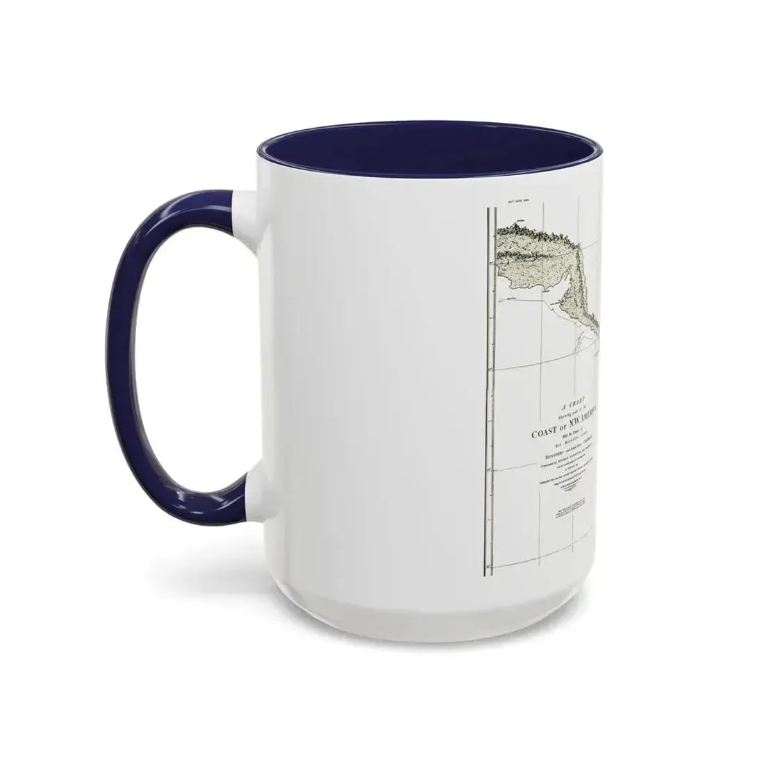 America - NorthWest Coast (1898) (Map) Accent Coffee Mug - Go Mug Yourself