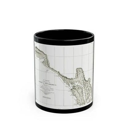 America - NorthWest Coast (1898) (Map) Black Coffee Mug 11oz - Go Mug Yourself