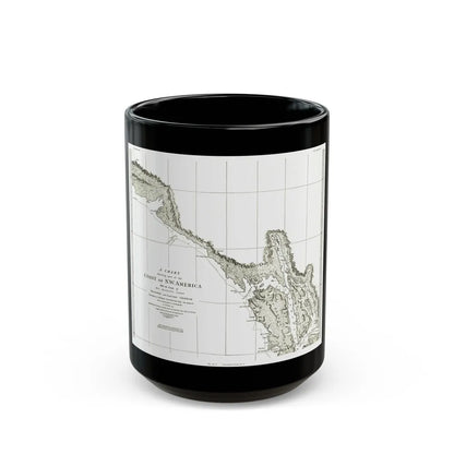 America - NorthWest Coast (1898) (Map) Black Coffee Mug-15oz-Go Mug Yourself