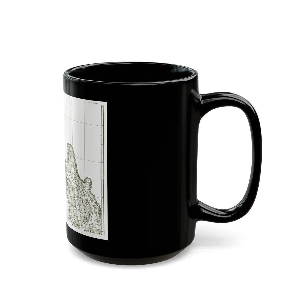 America - NorthWest Coast (1898) (Map) Black Coffee Mug-Go Mug Yourself