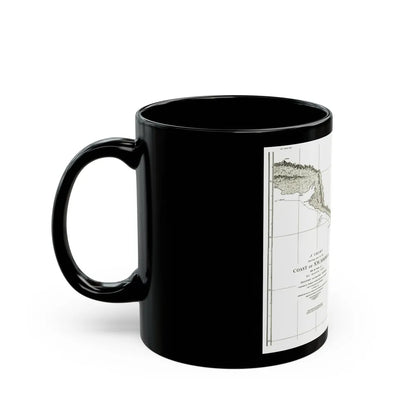 America - NorthWest Coast (1898) (Map) Black Coffee Mug-Go Mug Yourself