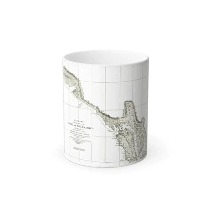 America - NorthWest Coast (1898) (Map) Color Changing Mug 11oz Default Title 11oz - Go Mug Yourself