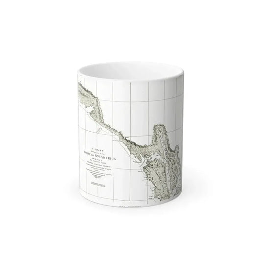 America - NorthWest Coast (1898) (Map) Color Changing Mug 11oz Default Title 11oz - Go Mug Yourself