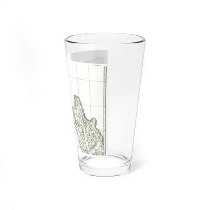 America - NorthWest Coast (1898) (Map) Pint Glass 16oz - Go Mug Yourself