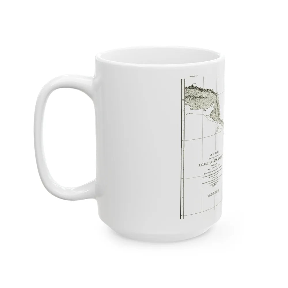 America - NorthWest Coast (1898) (Map) White Coffee Mug-Go Mug Yourself