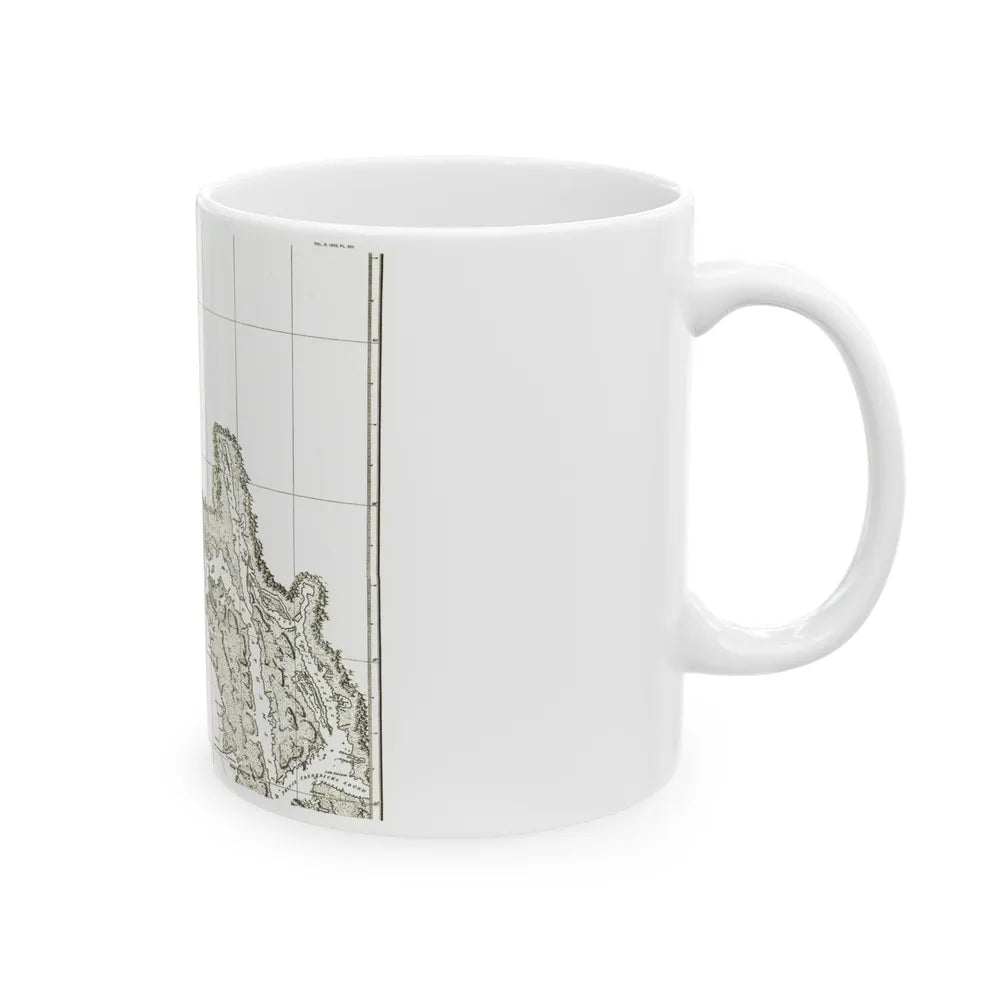 America - NorthWest Coast (1898) (Map) White Coffee Mug-Go Mug Yourself