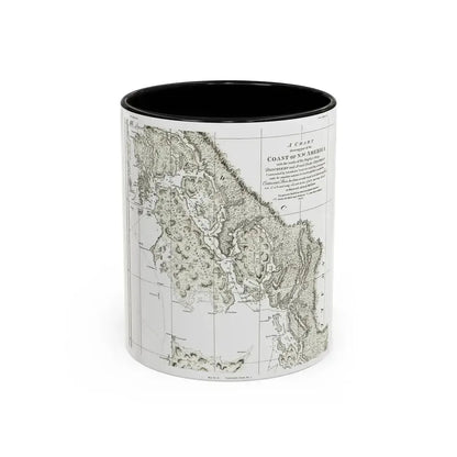 America - NorthWest Coast (1899) (Map) Accent Coffee Mug 11oz Black - Go Mug Yourself