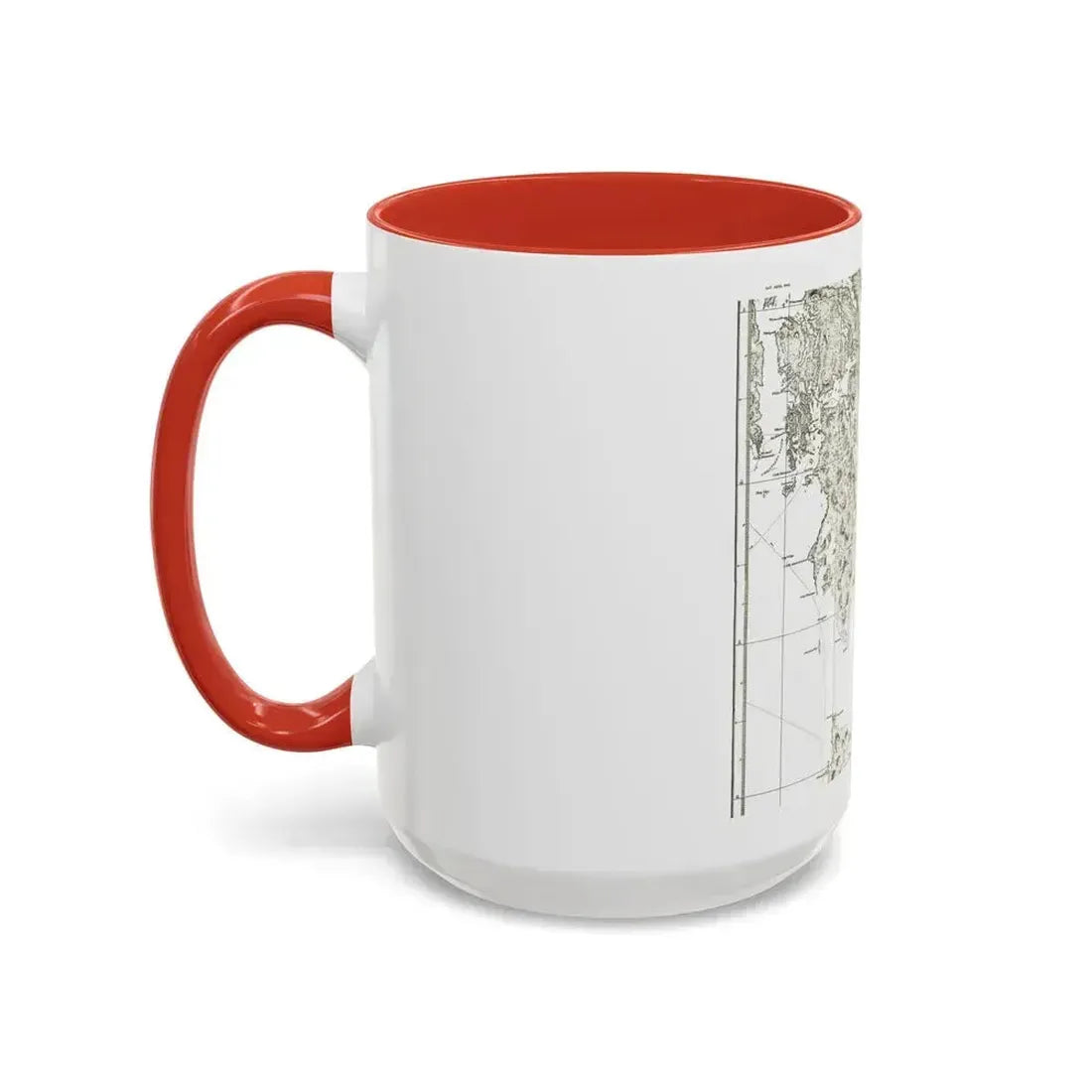 America - NorthWest Coast (1899) (Map) Accent Coffee Mug - Go Mug Yourself