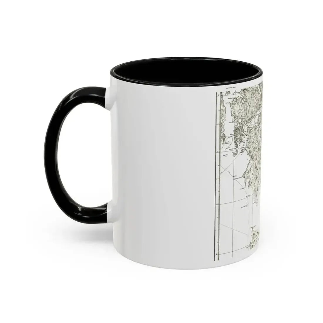 America - NorthWest Coast (1899) (Map) Accent Coffee Mug - Go Mug Yourself