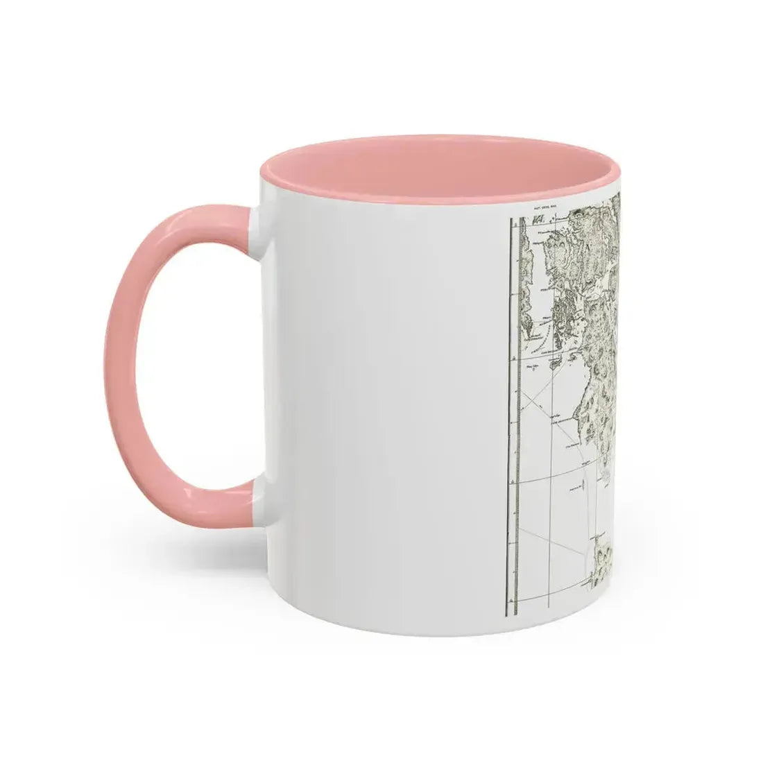 America - NorthWest Coast (1899) (Map) Accent Coffee Mug - Go Mug Yourself