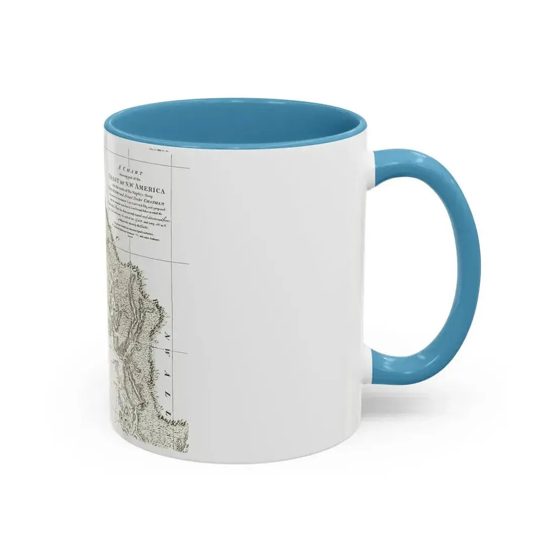 America - NorthWest Coast (1899) (Map) Accent Coffee Mug - Go Mug Yourself