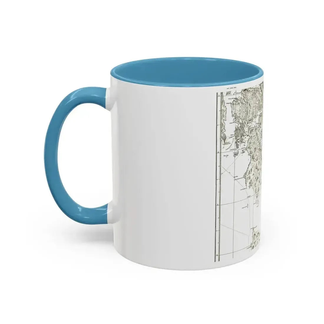 America - NorthWest Coast (1899) (Map) Accent Coffee Mug - Go Mug Yourself