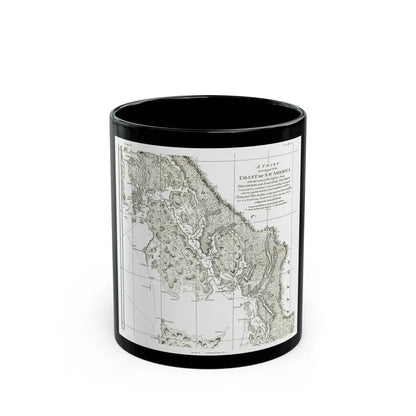 America - NorthWest Coast (1899) (Map) Black Coffee Mug-11oz-Go Mug Yourself