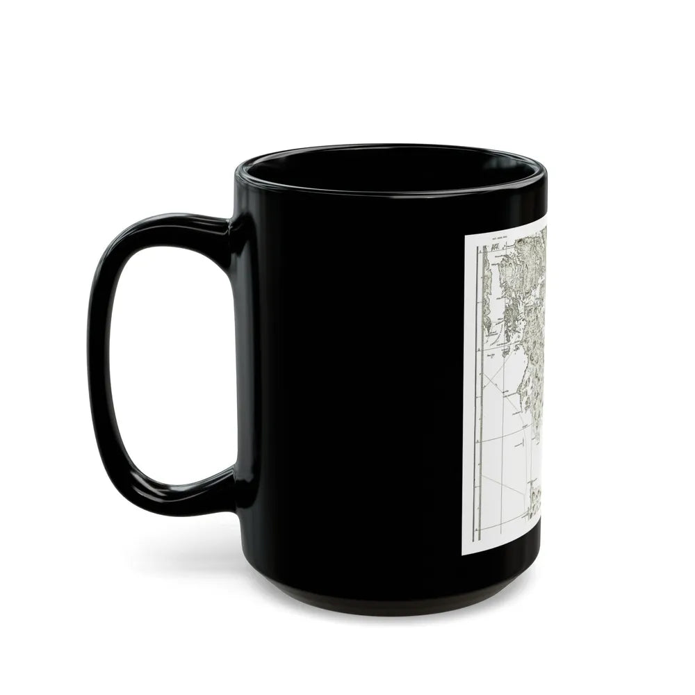 America - NorthWest Coast (1899) (Map) Black Coffee Mug-Go Mug Yourself