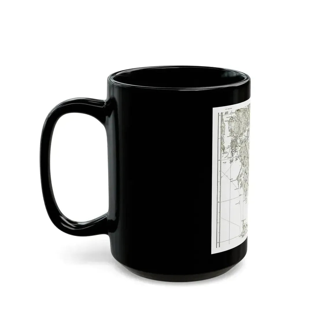 America - NorthWest Coast (1899) (Map) Black Coffee Mug - Go Mug Yourself